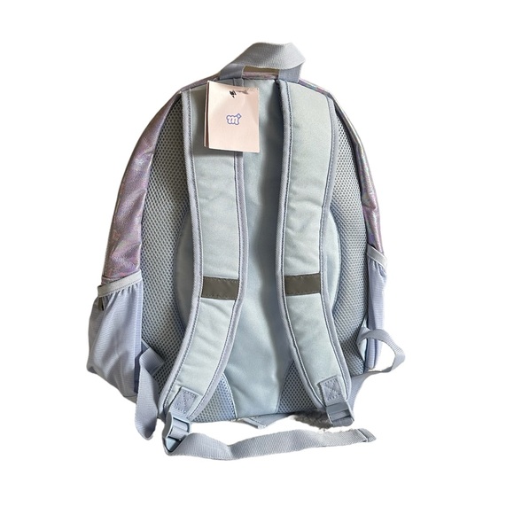 More Than Magic Girls Mother-of-Pearl Backpack Blue Pink NWT - Picture 3 of 6